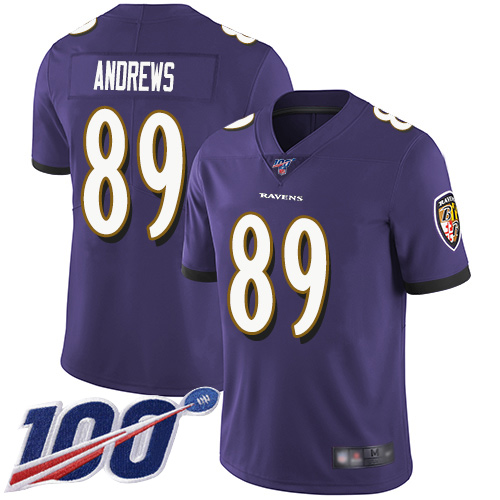 Baltimore Ravens Limited Purple Men Mark Andrews Home Jersey NFL Football #89 100th Season Vapor Untouchable->women nfl jersey->Women Jersey